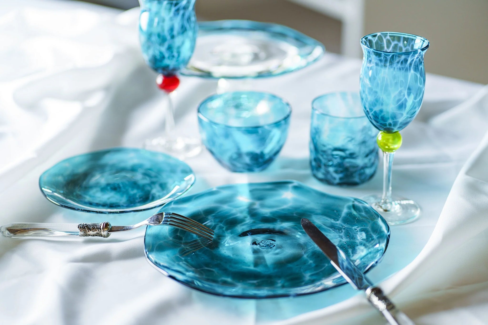 ꒰ঌふゆニャン໒꒱Ｎｏ1794 琉球ガラスフリット✨水色、クリア、薄黄緑 ꒰ঌふゆニャン໒꒱No1794 琉球ガラスフリット✨水色、クリア