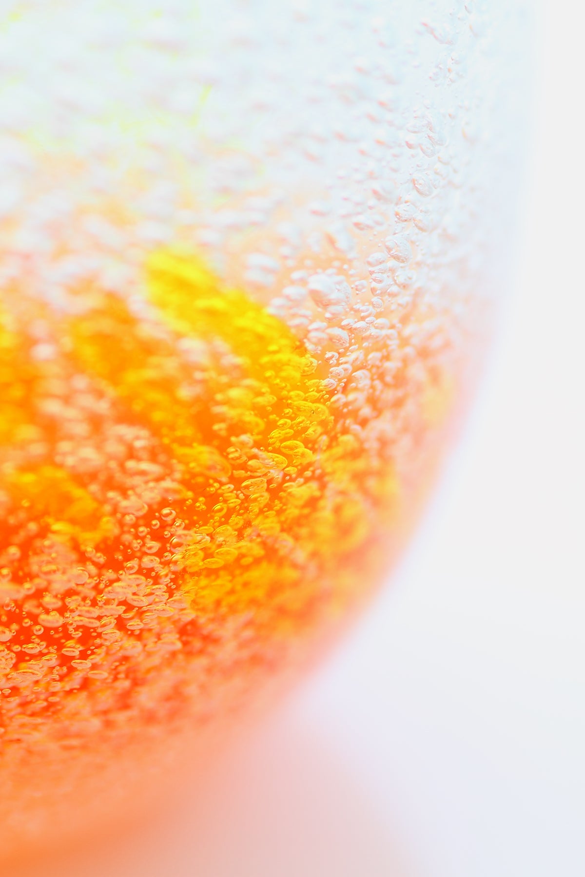 泡花見グラス2個セット オレンジ×緑