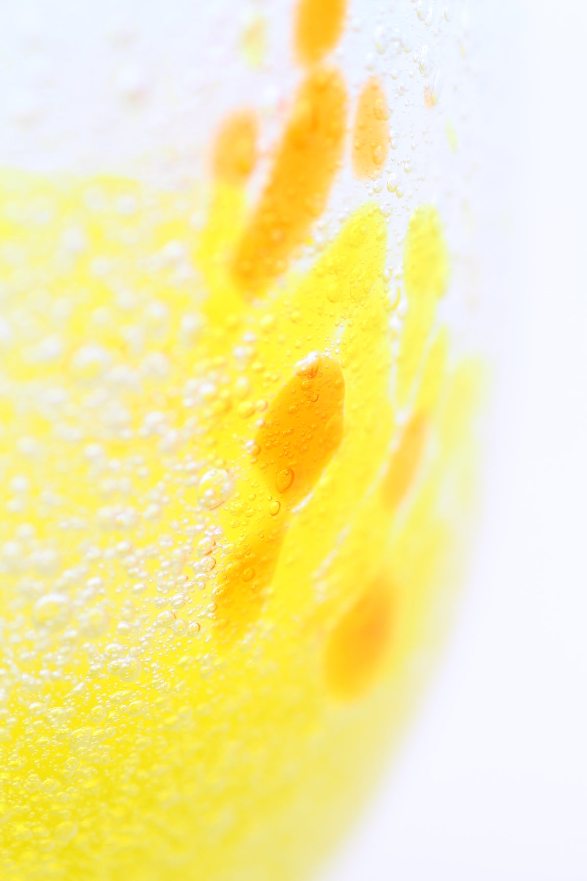 泡花見グラス2個セット 水×黄