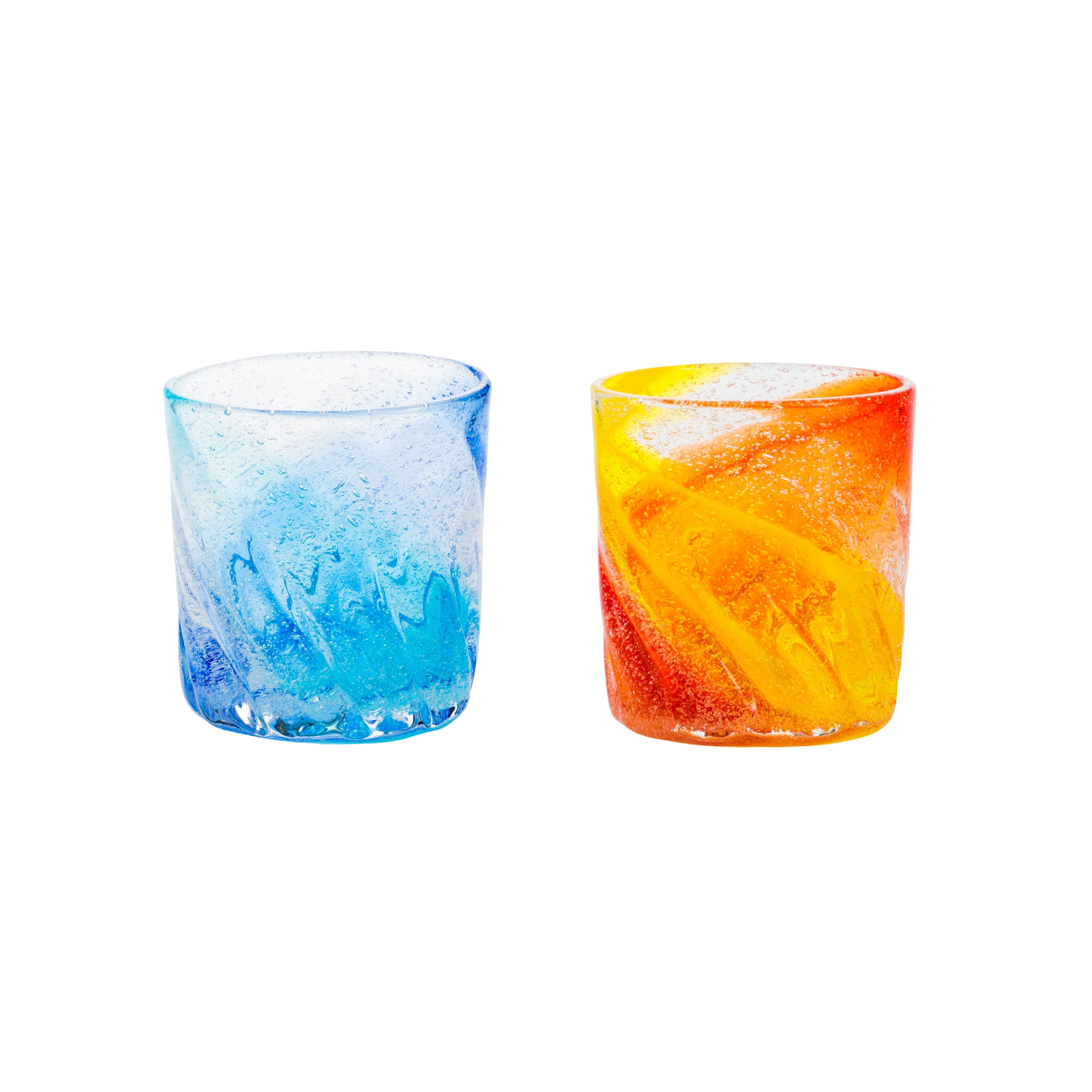 ビーチグラス2個セット 北谷サンセット×慶良間ブルー