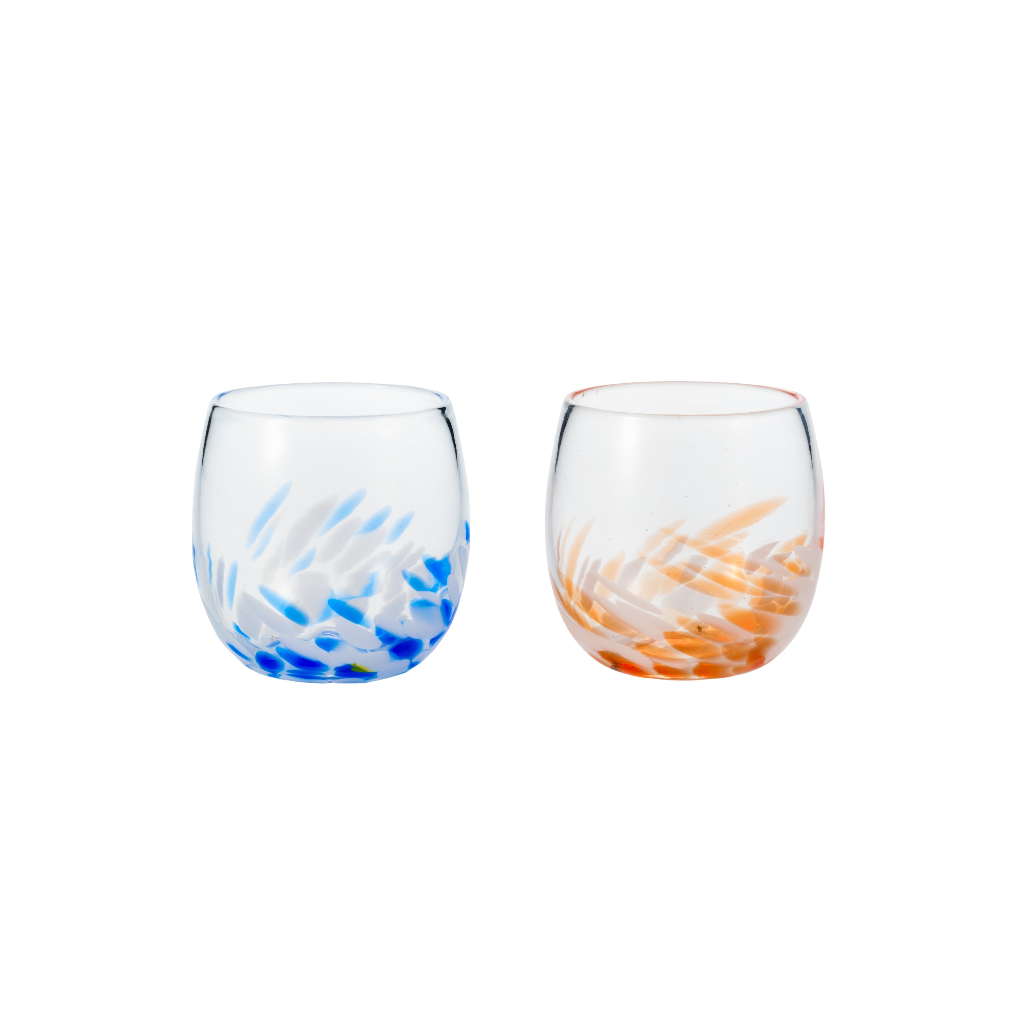 ランタナグラス2個セット 青×オレンジ
