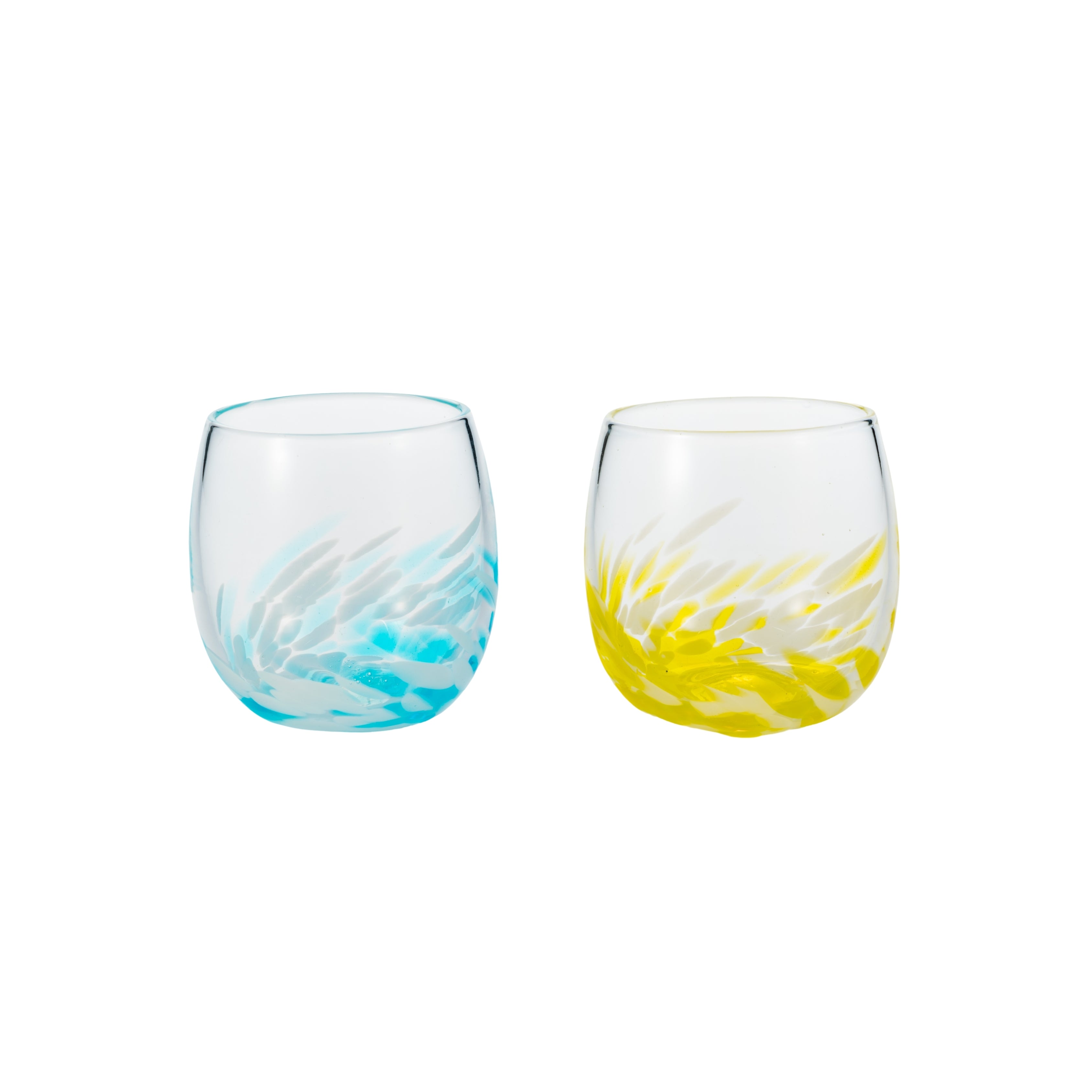 ランタナグラス2個セット 水×黄