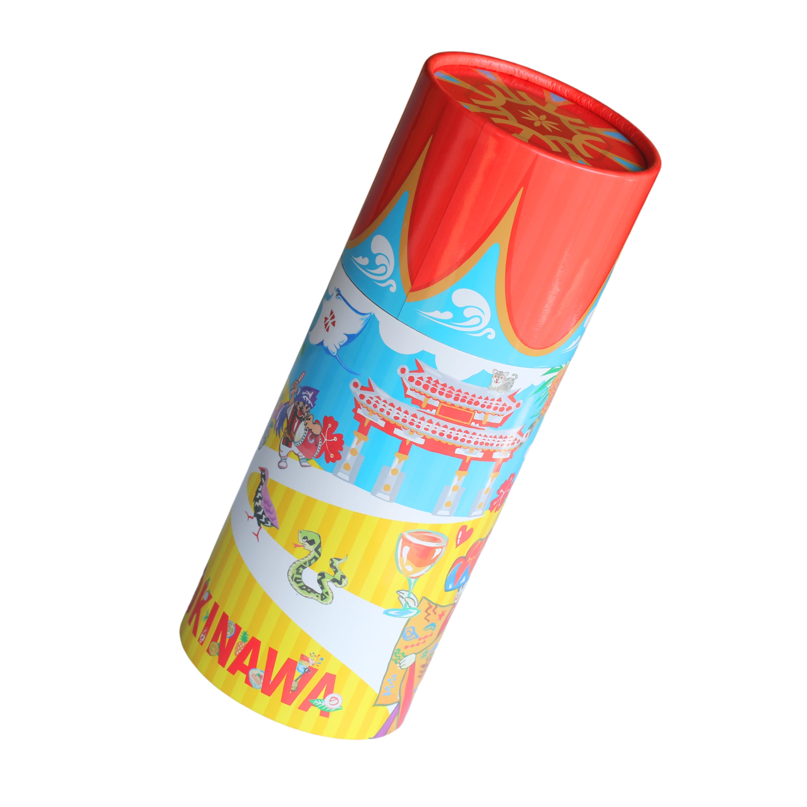 島心グラス2個セット 青×オレンジ