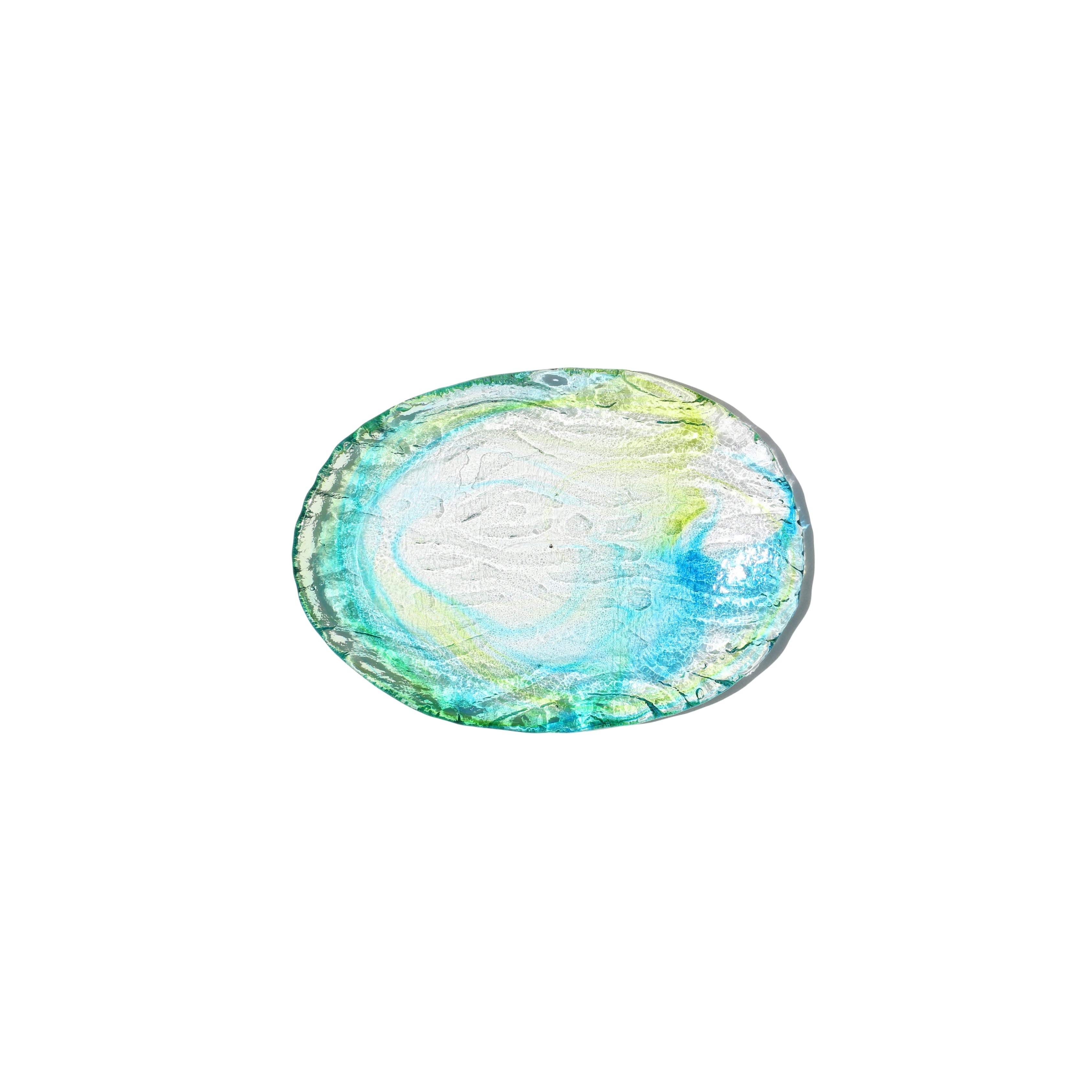 ゴーヤー皿(S) 緑水