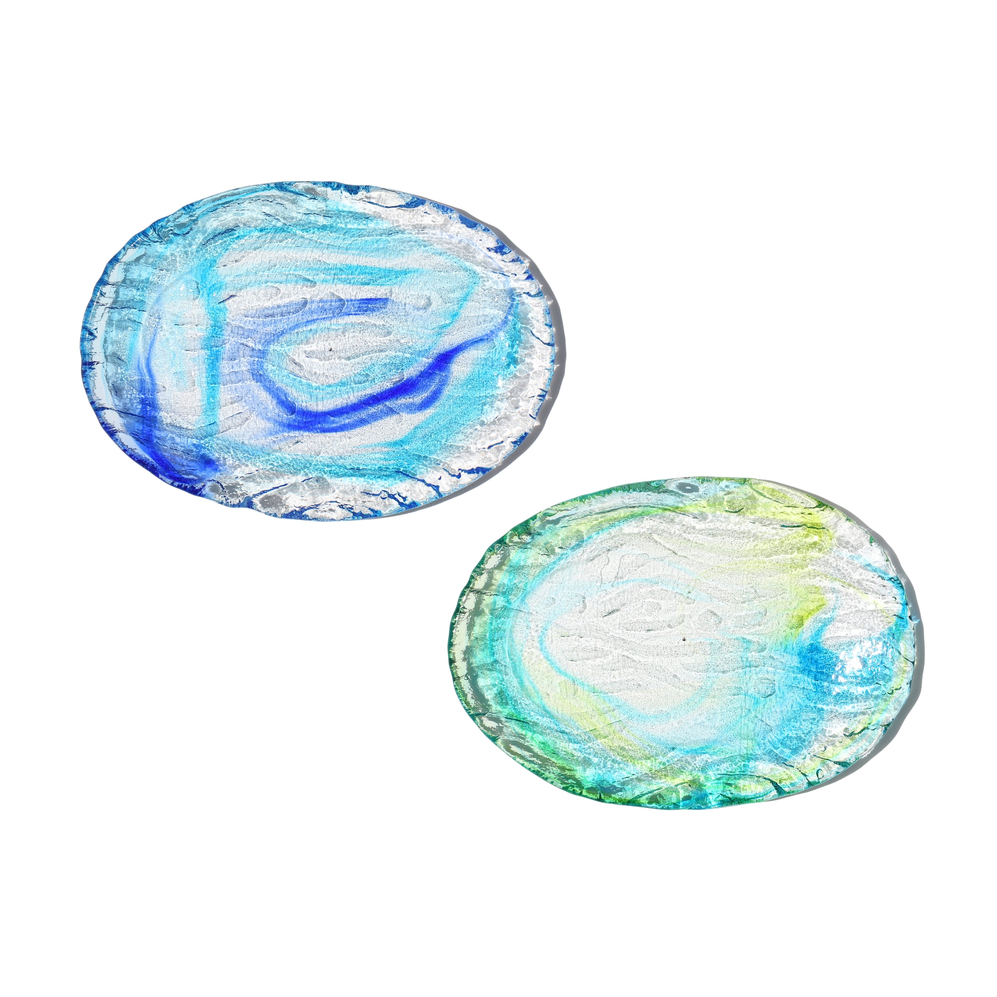 ゴーヤー皿(S) 青水