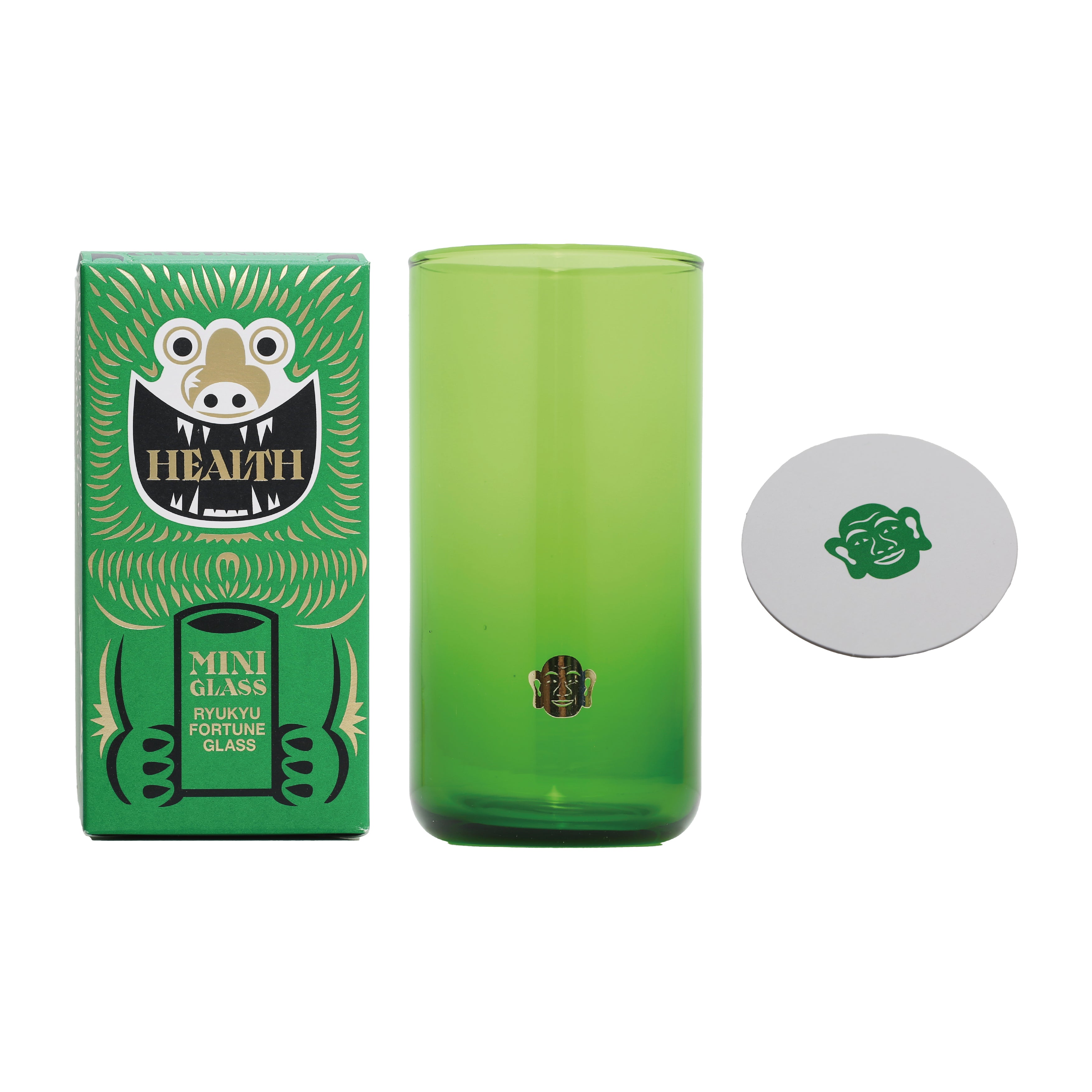 RYUKYU FORTUNE GLASS GREEN
