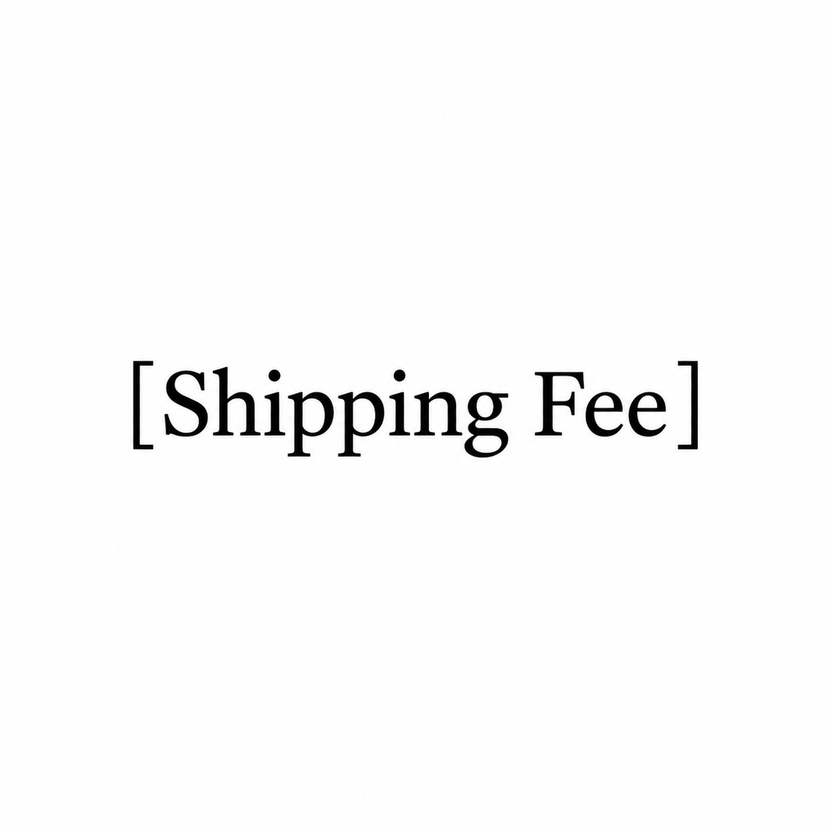 [For TOM Only] Shipping Fee